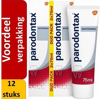 Parodontax Whitening - Tandpasta - 12x 75ml  - Voordeelverpakking
