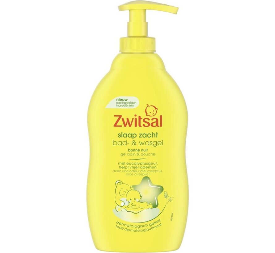 Slaap Zacht Eucalyptus - Bad & Wasgel - Met pompje 400 ml