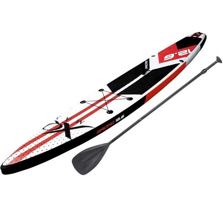 Opblaasbaar SUP board set - Race - met pomp,  peddel en draagtas - 381x66x15cm