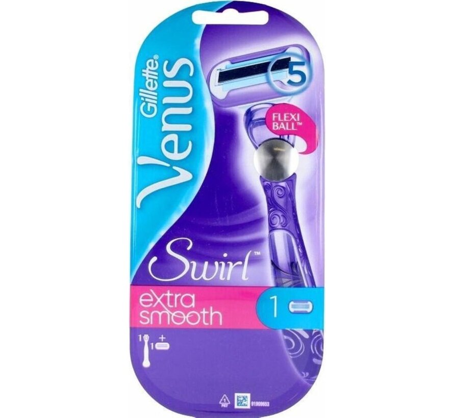 Venus Extra Smooth Swirl Scheersysteem Flexiball met Scheermesjes