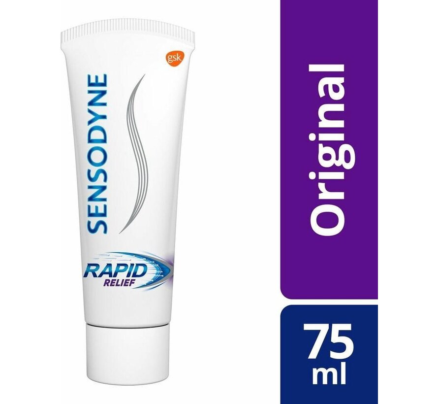 Rapid Relief - Tandpasta - 12x 75ml - Voordeelverpakking