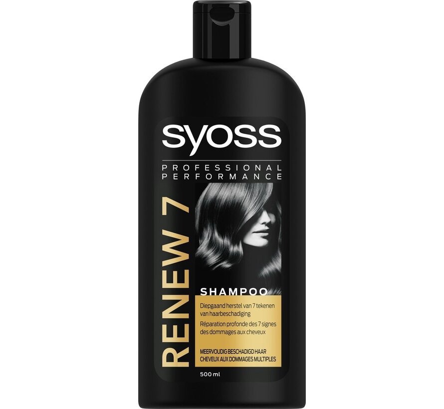 Renew 7 Shampoo - Herstelt de 7 tekenen van haarschade - 6x 500ml - Voordeelverpakking