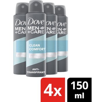 Dove Men+Care Clean Comfort - Deodorant Spray - 4x 150ml