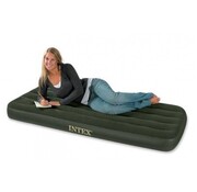 Intex Downy JR 1-persoons luchtbed met ingebouwde voetpomp (191x76x25cm) c