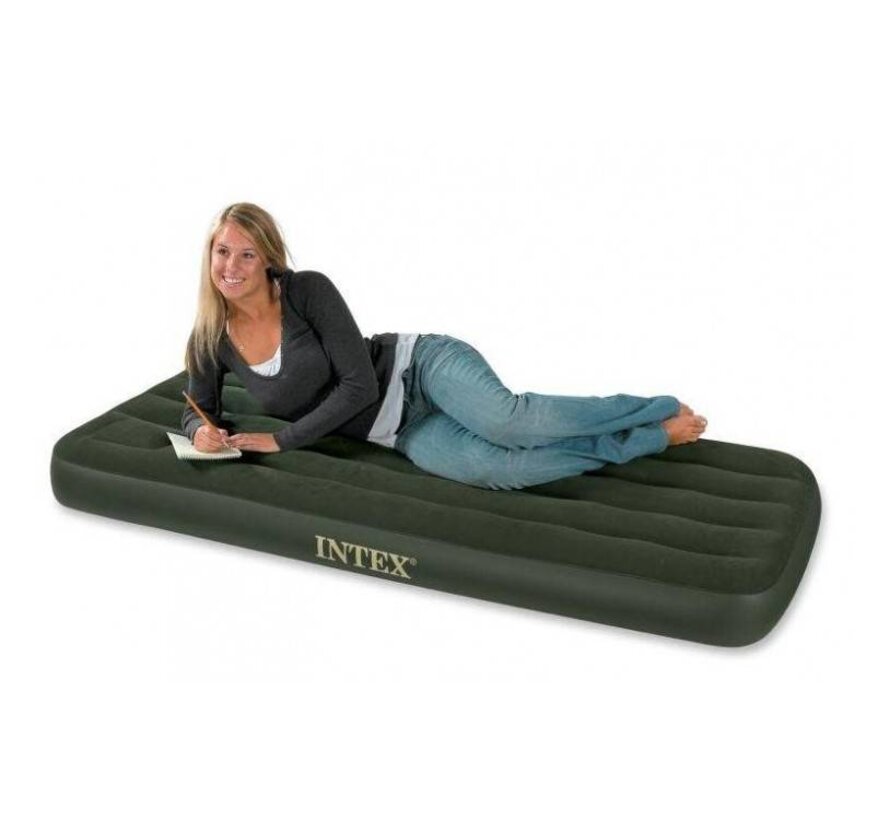 Downy JR 1-persoons luchtbed met ingebouwde voetpomp (191x76x25cm) c