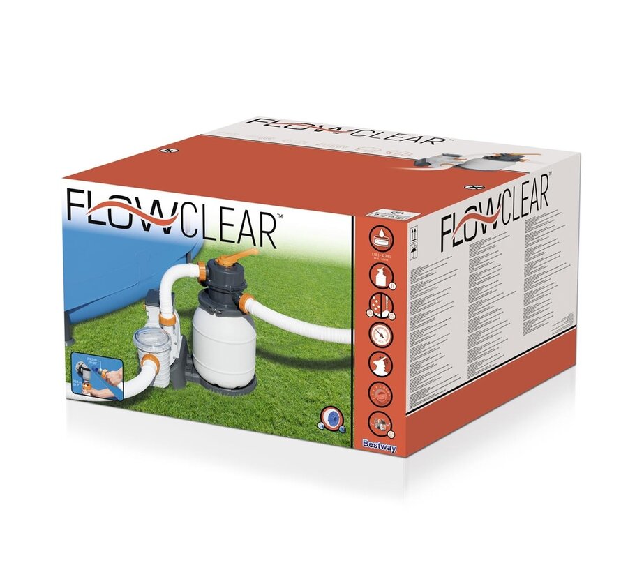 Flowclear Zandfilterpomp  5,7 m3/u - 5.678 ltr/hr - Polysphere