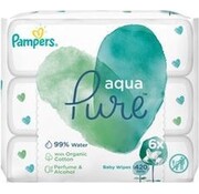 Pampers Aqua Pure Billendoekjes / Babydoekjes - 420 doekjes (6x70 stuks)
