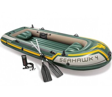Intex 4-persoons opblaasbare boot set - Seahawk 4 - 351x145x48cm