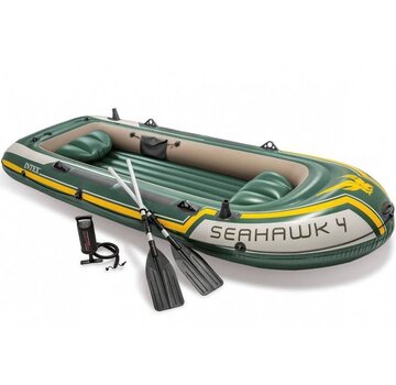 Intex 4-persoons opblaasbare boot set - Seahawk 4 - 351x145x48cm