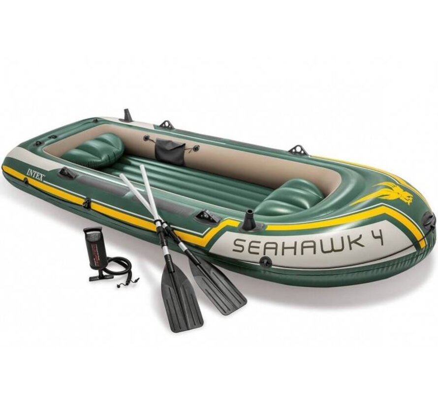 4-persoons opblaasbare boot set - Seahawk 4 - 351x145x48cm