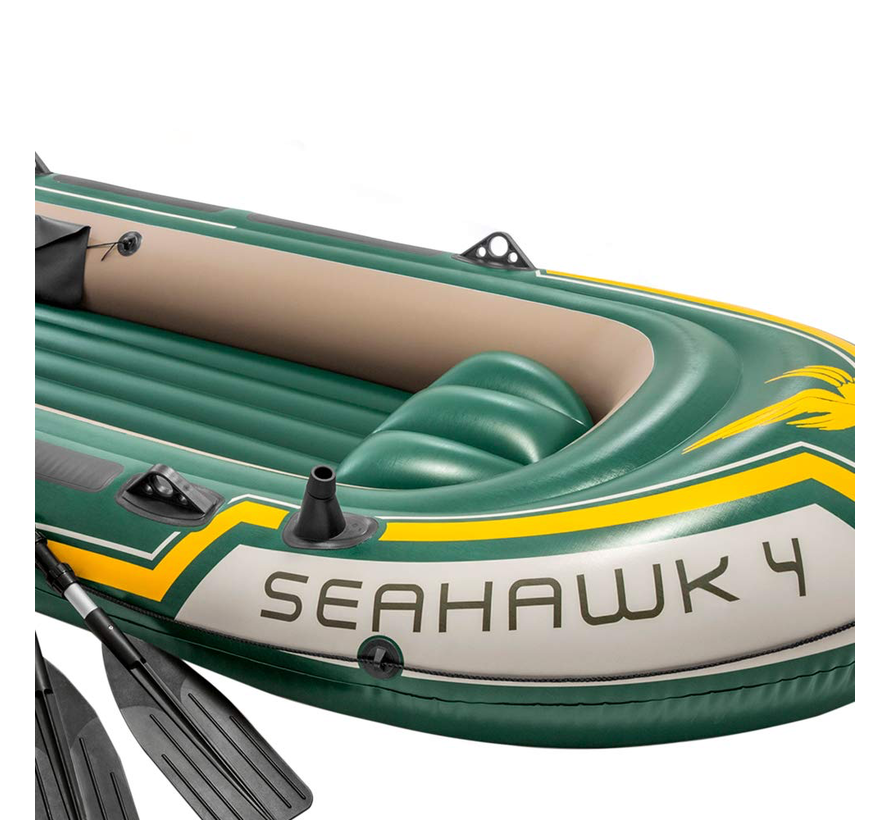 4-persoons opblaasbare boot set - Seahawk 4 - 351cm lang x 145cm breed x 48cm hoog