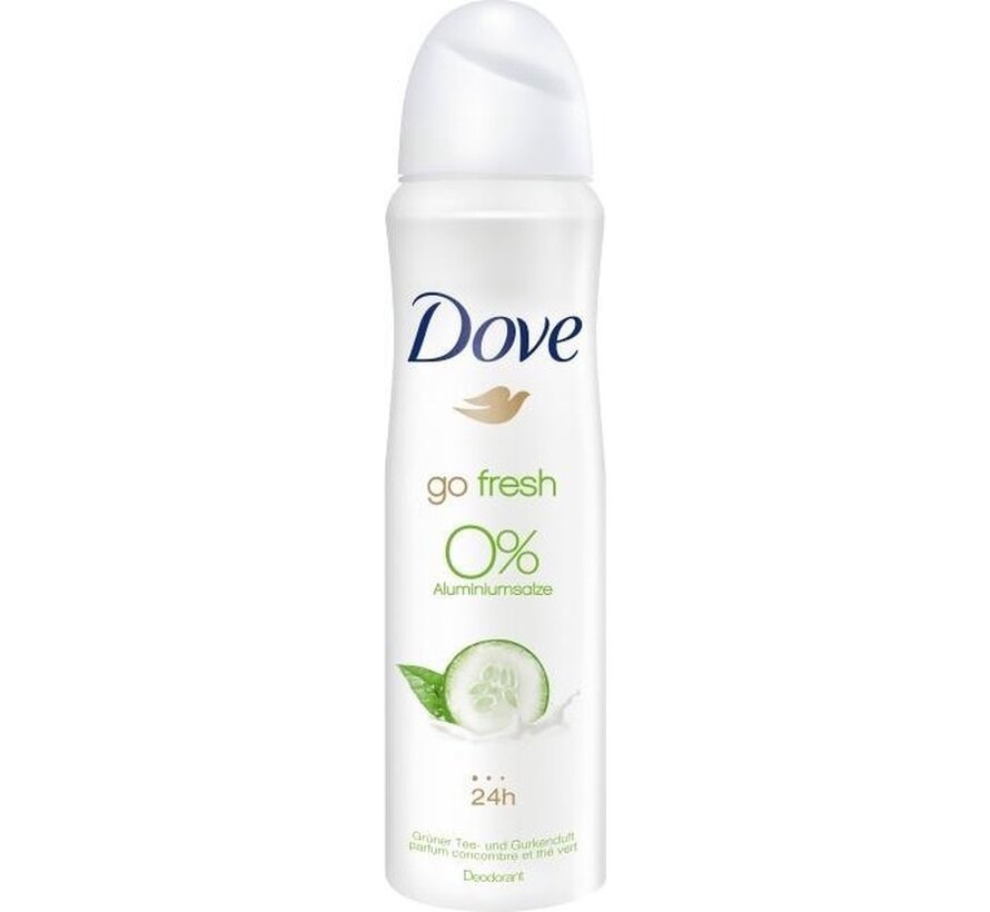 Komkommer & Groene Thee 0% - Deodorant Spray - 6x 150ml