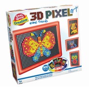 Creative 3D Pixel Art Animal Friends - 3D pixelkunst dierenvrienden