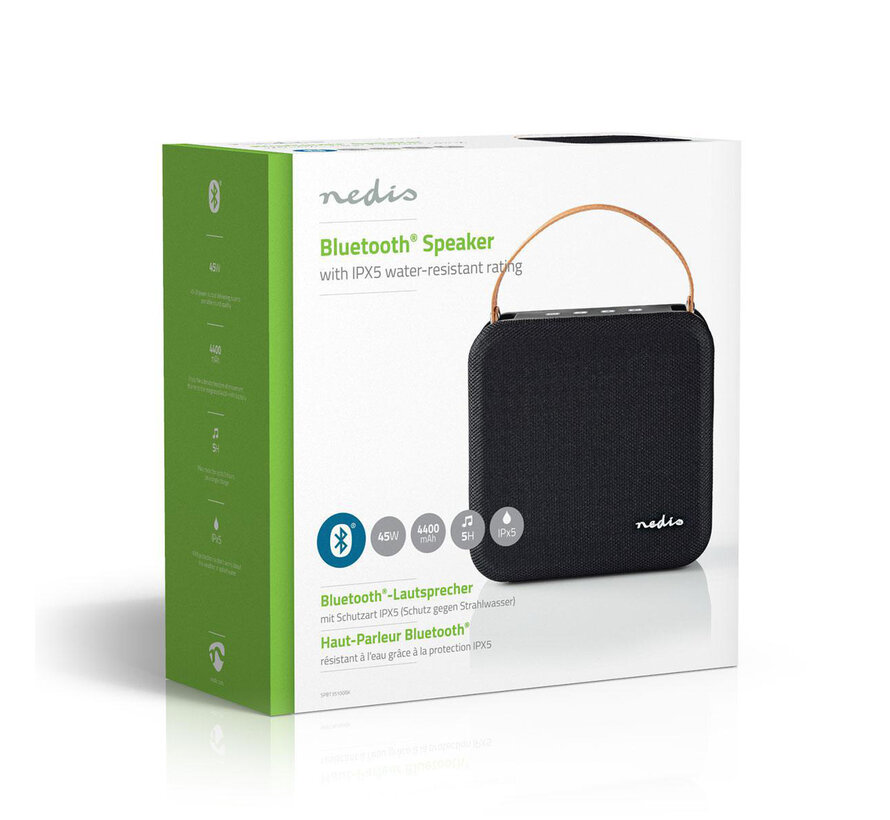 Bluetooth Speaker - 45W - Zwart - Oplaadbaar - Waterbestendig