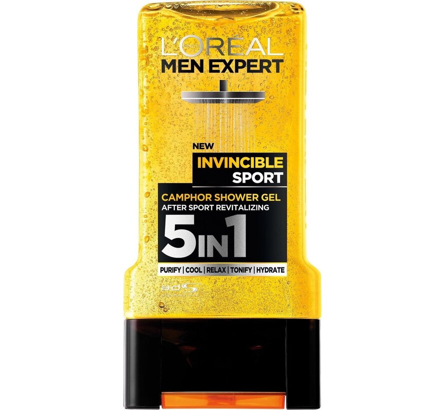 Men Expert XL - Invincible Sport - 5in1 gezicht, lichaam en haar - 300ml