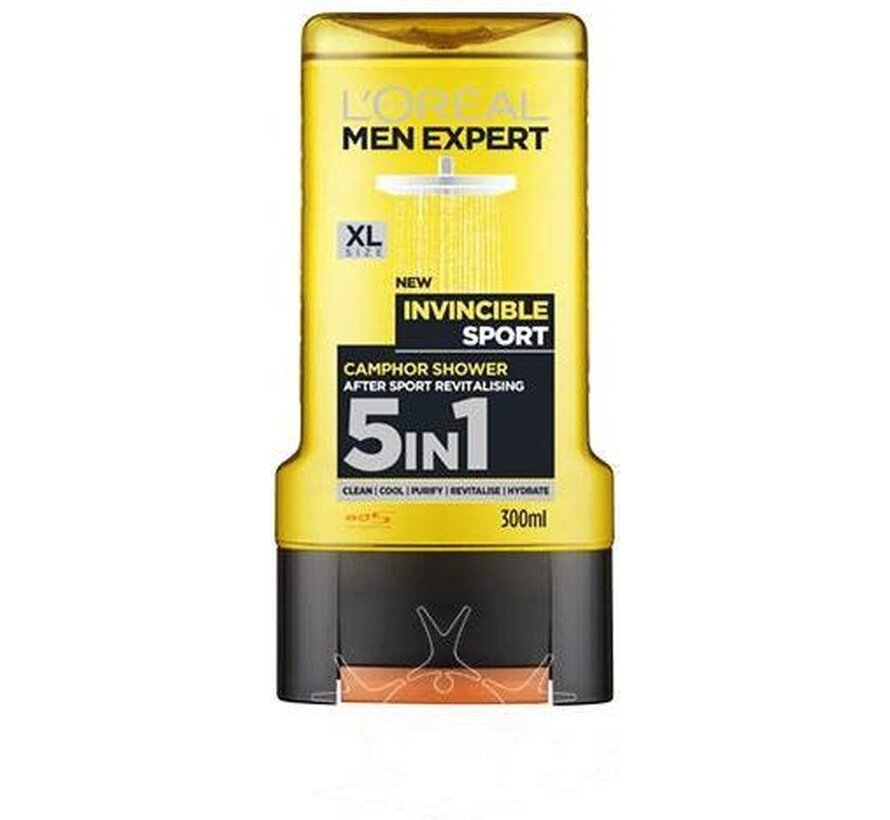 Men Expert XL - Invincible Sport - 5in1 gezicht, lichaam en haar - 300ml