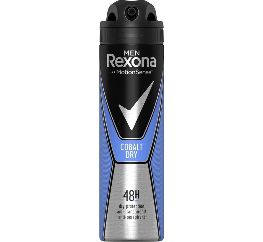 Men Cobalt Dry - Deodorant Spray - 3x 150ml
