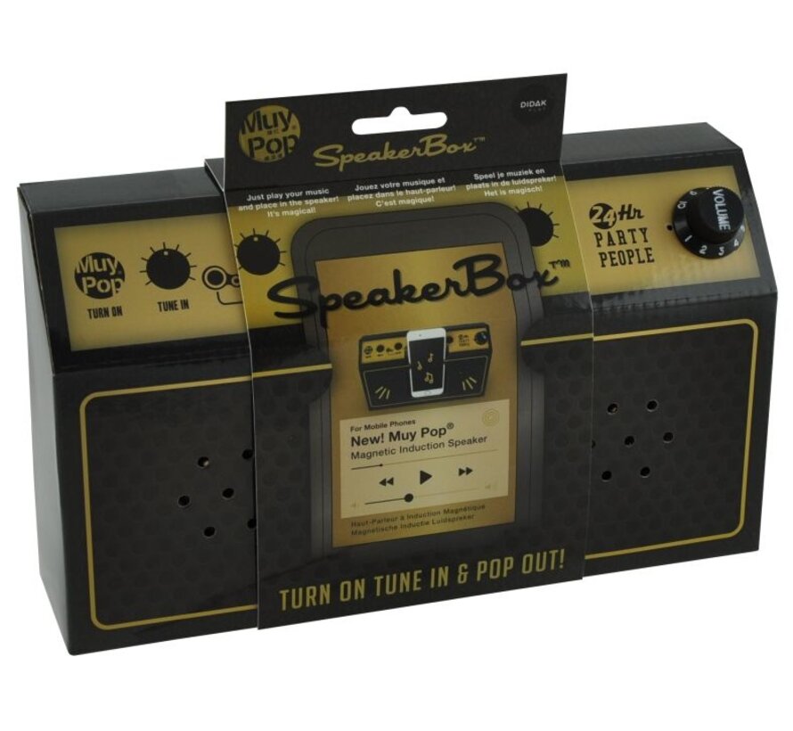 MUY POP SPEAKERBOX - AMP BLACK