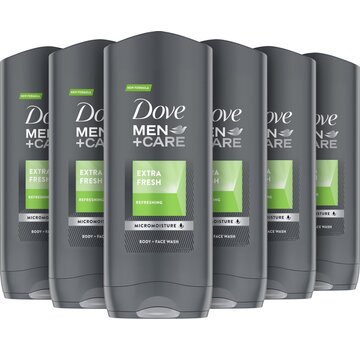 Dove Men+Care Extra Fresh - Douchegel - 6x 400ml - Voordeelverpakking