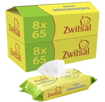 Zwitsal Lotion - 1040  Billendoekjes / Babydoekjes (16x65 stuks)