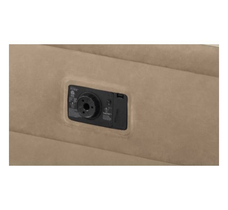 Queen Ultra-Plush zelfopblazend 2-persoons luchtbed met hoofdboord (203x152x46cm)
