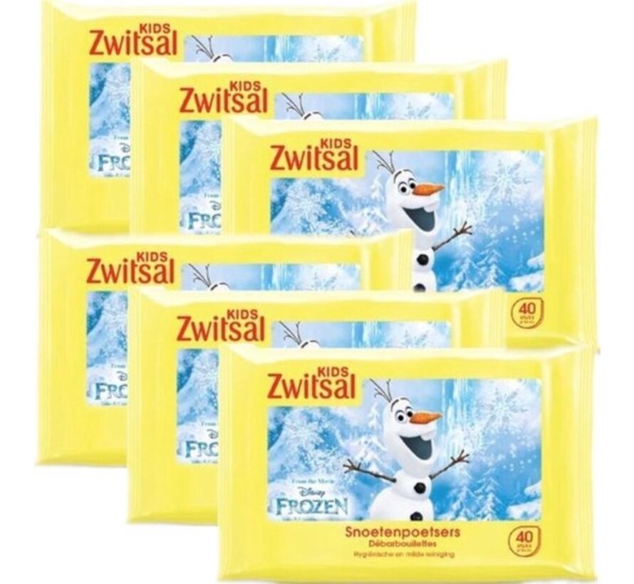 Disney Frozen Olaf - Snoetenpoetsers - 240 doekjes (6x40 stuks)