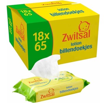 Zwitsal Lotion - 1170  Billendoekjes / Babydoekjes (18x65 stuks)