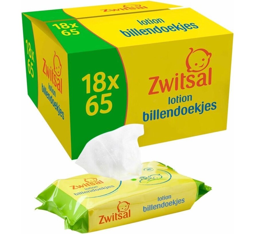 Lotion - 1170  Billendoekjes / Babydoekjes (18x65 stuks)