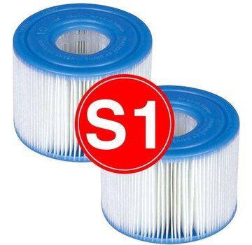 Intex 8 stuks Spa Filter voor de PureSpa Type S1 - Filterpatroon / Filtercartridge