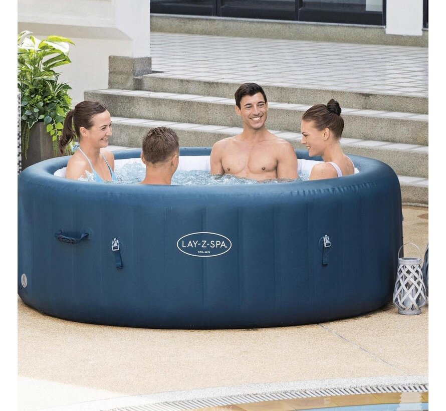 Lay-Z-Spa Milan Plus - Max 6 pers - 140 Airjets - Jacuzzi - Bubbelbad- Whirlpool