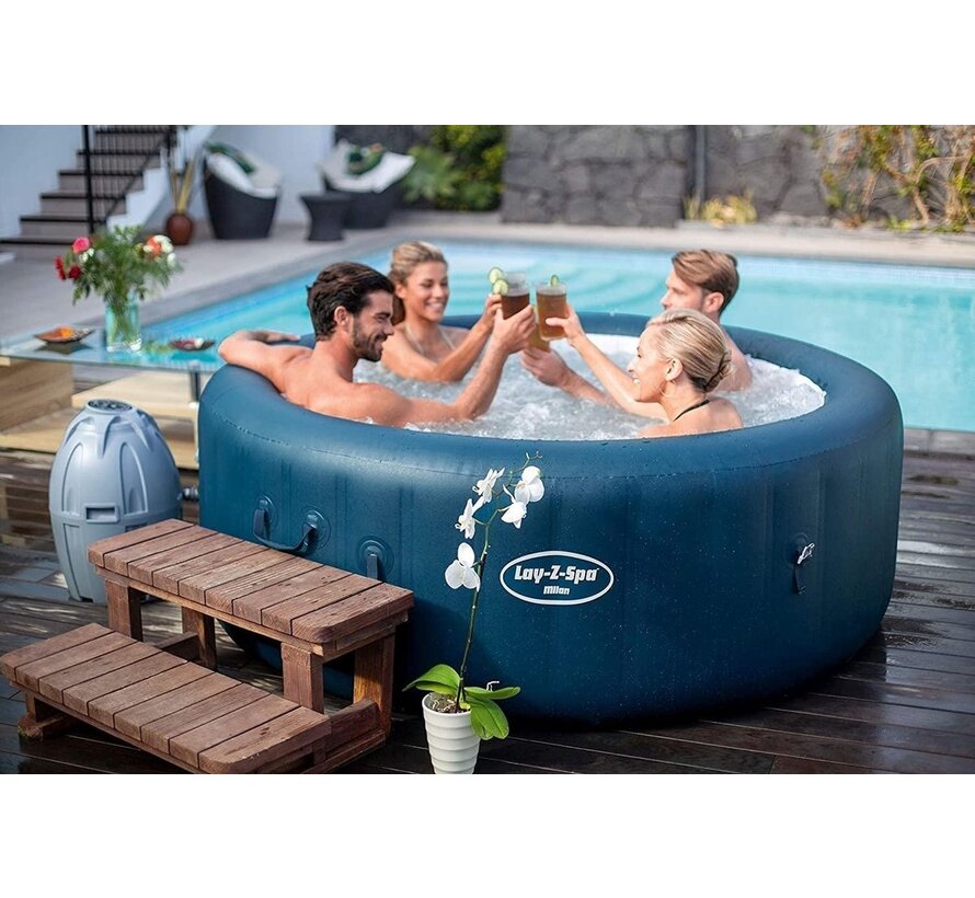 Lay-Z-Spa Milan Plus - Max 6 pers - 140 Airjets - Jacuzzi - Bubbelbad- Whirlpool