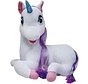 Pluche Luna Unicorn - 3 verhaaltjes - verlichte eenhoorn - bewegende ogen - 36cm hoog