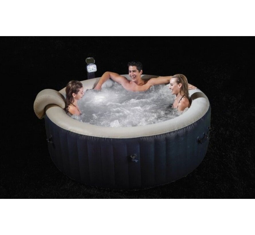 Opblaasbare 4-Persoons PureSpa Plus Bubble Massage Navy (Ø:196cm)