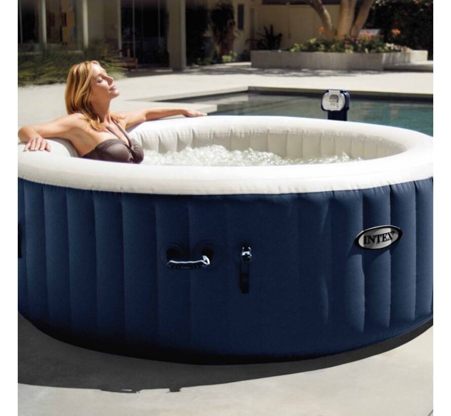 Opblaasbare 4-Persoons PureSpa Plus Bubble Massage Navy (Ø:196cm)