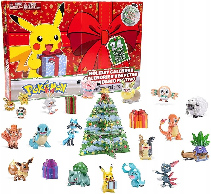 Pokemon Holidays Adventskalender 24 cadeautjes (39-dlg)
