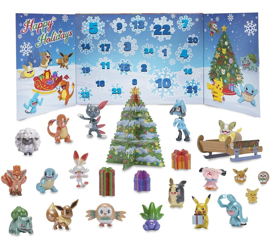 Pokemon Holidays Adventskalender 24 cadeautjes (39-dlg)