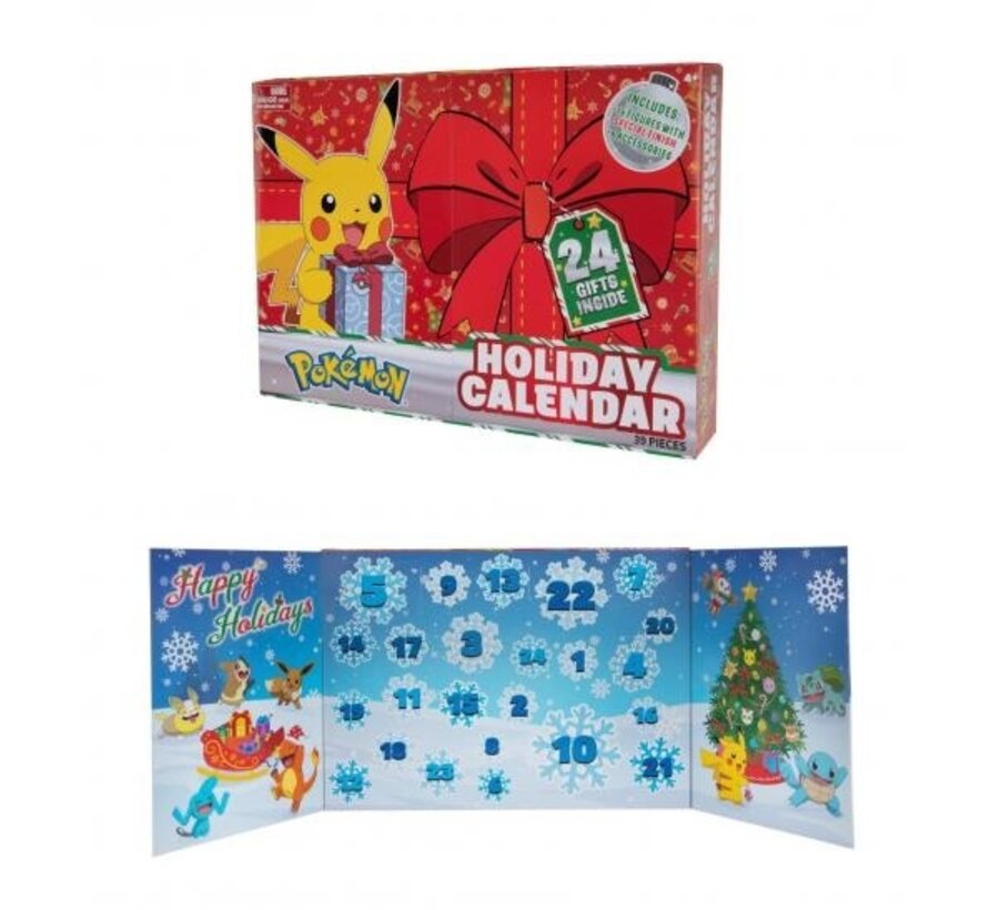 Pokemon Holidays Adventskalender 24 cadeautjes (39-dlg)