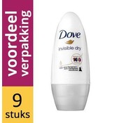 Dove Invisible Dry Anti-Transpirant - Deodorant Roller - 9x 50ml