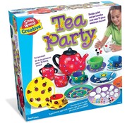 Creative Tea Party - Ontwerp en schilder je eigen thee setje! 17-delige set