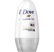 Dove Invisible Dry Anti-Transpirant - Deodorant Roller - 2x 50ml