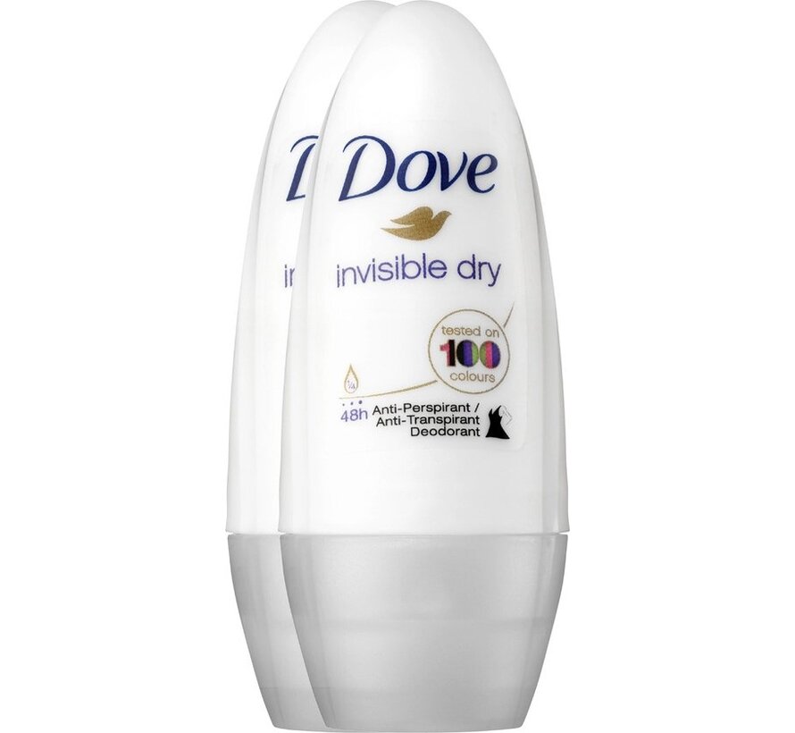 Invisible Dry Anti-Transpirant - Deodorant Roller - 2x 50ml