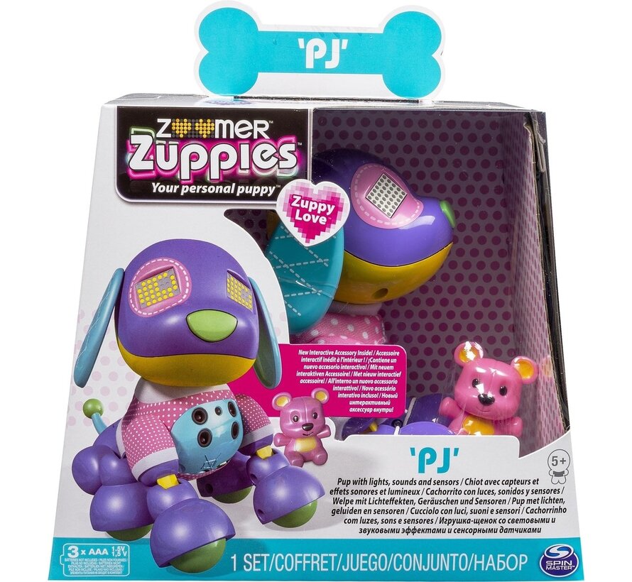 Zoomer Zuppies Love - PJ - Interactief - Met geluid, verlichting en sensoren