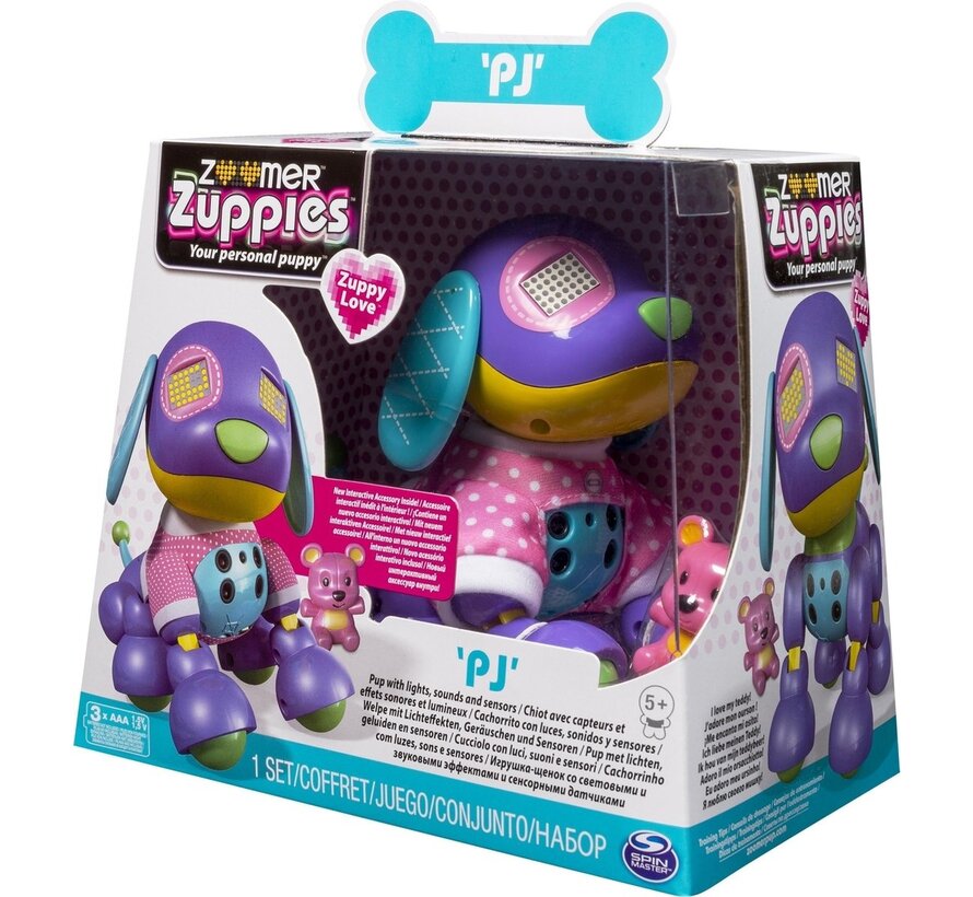 Zoomer Zuppies Love - PJ - Interactief - Met geluid, verlichting en sensoren