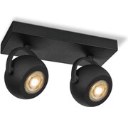 Home Sweet Home Nop 2 spots - LED opbouwspot zwart - 23 cm