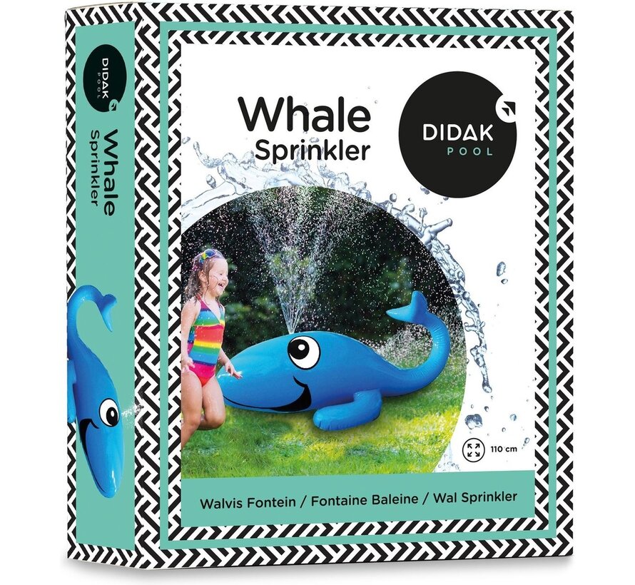 Walvis Sproeier Opblaasbaar / Sproeiende Walvis - 110x45cm