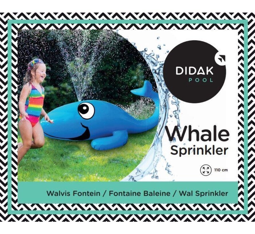 Walvis Sproeier Opblaasbaar / Sproeiende Walvis - 110x45cm