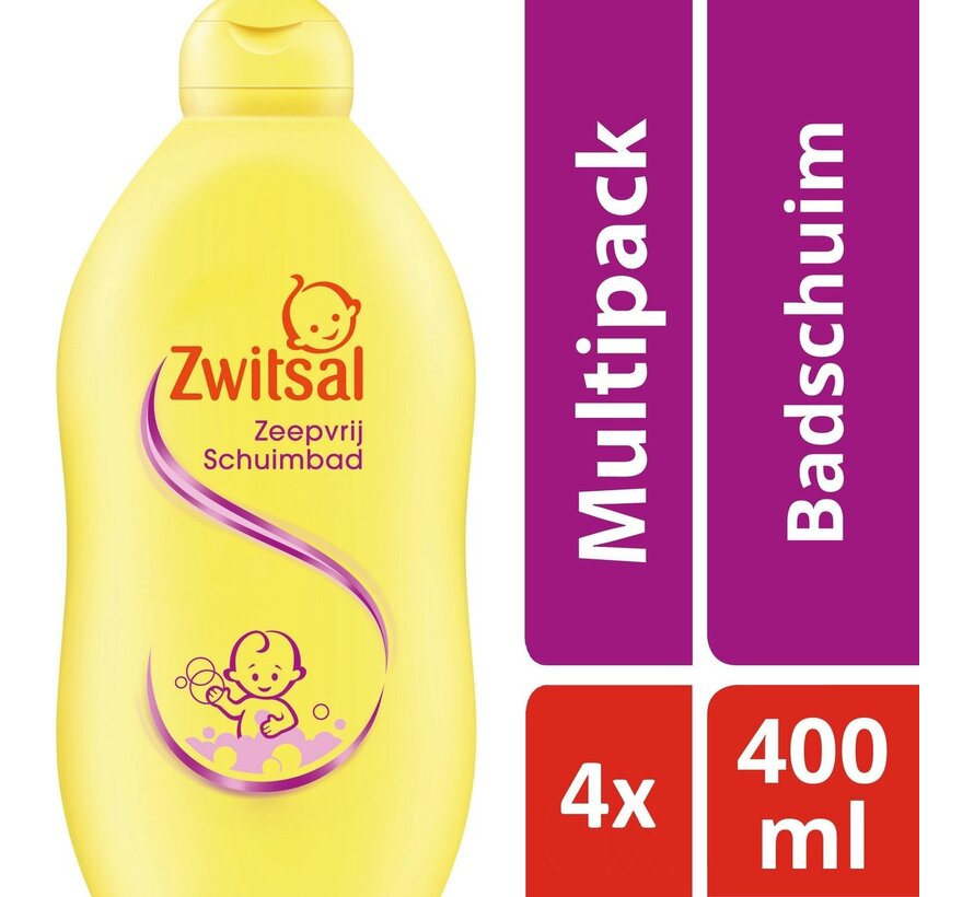 Baby Schuimbad / Badschuim Zeepvrij - 4x 400ml