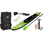 XQ-Max Opblaasbaar SUP board set - Groen - met pomp,  peddel en draagtas - 305x71x10cm