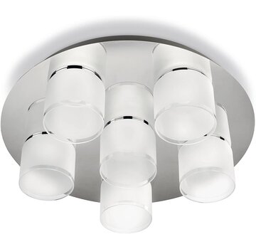 Philips Instyle Byzantin Chroom LED - Plafondlamp - 6 Lichtpunten van 5 Watt