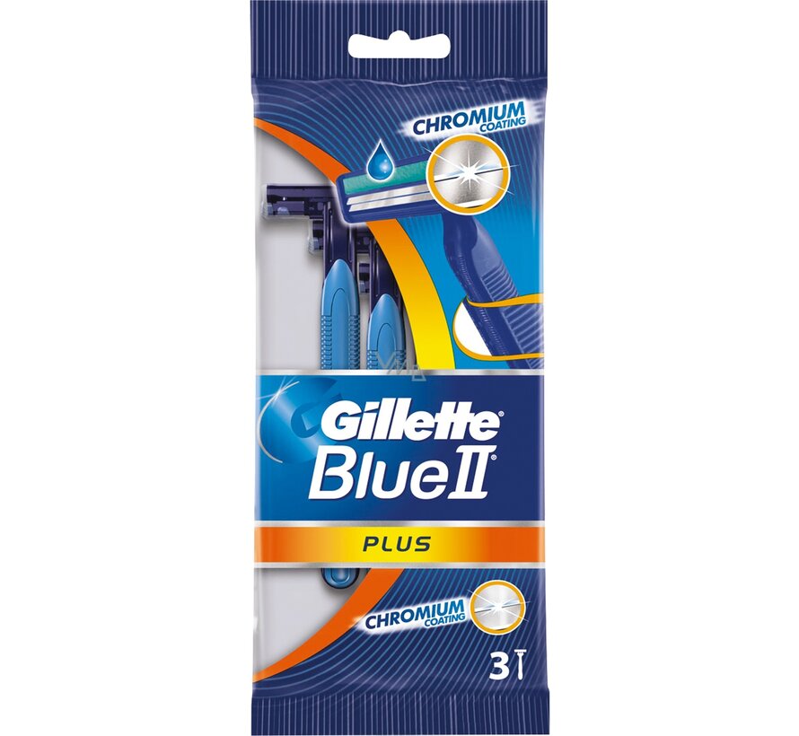 Blue II Plus - 5 stuks Wegwerpmesjes / Wegwerpscheermesjes